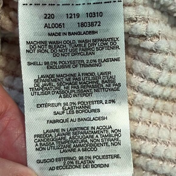 COLUMBIA Waffle Knit Cowl Neck Pullover Dusty Rose Women’s Size Small - Picture 8 of 8